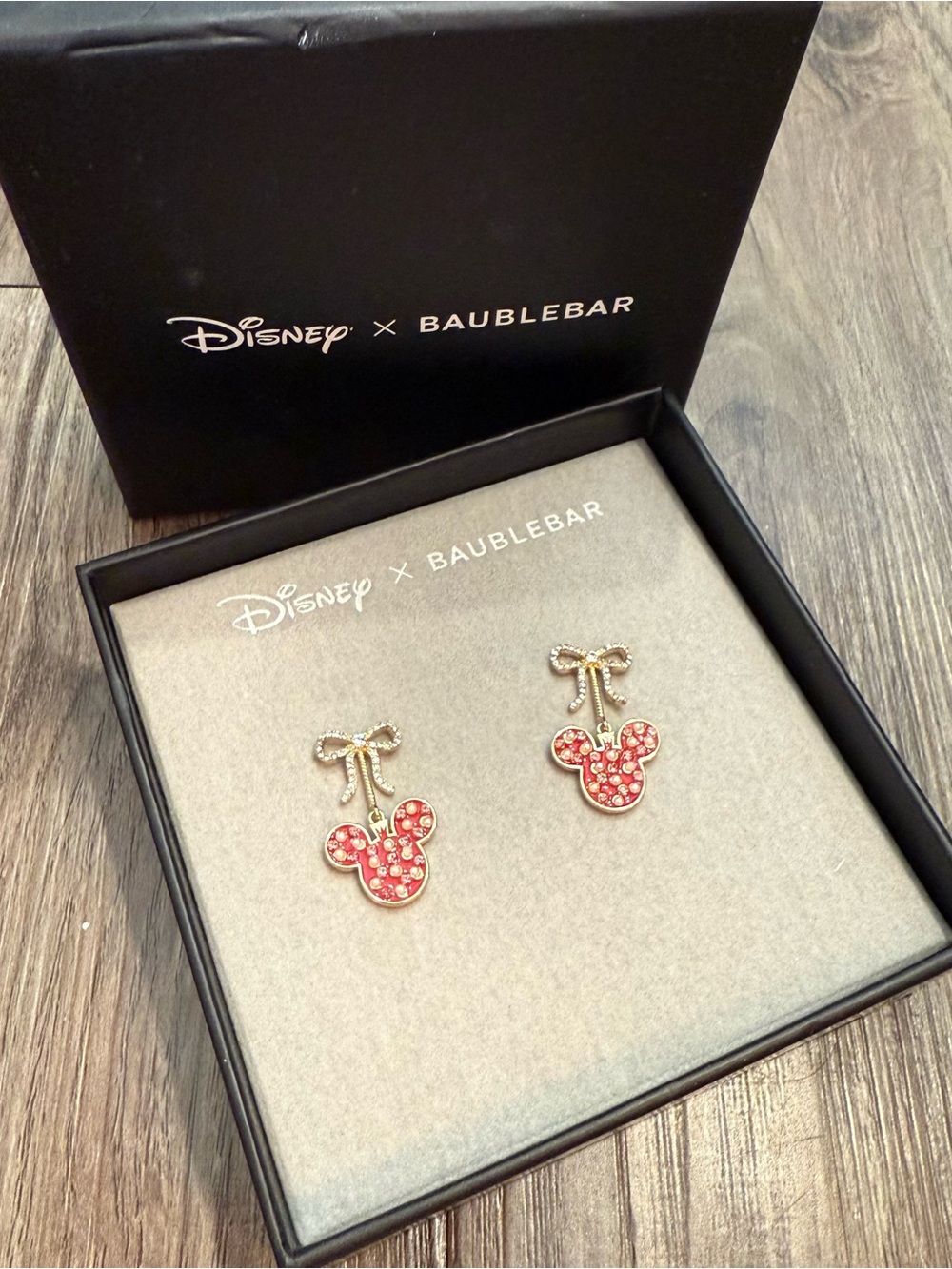 Baublebar Disney Mickey Shaped Ornament Dainty Dangle Earrings